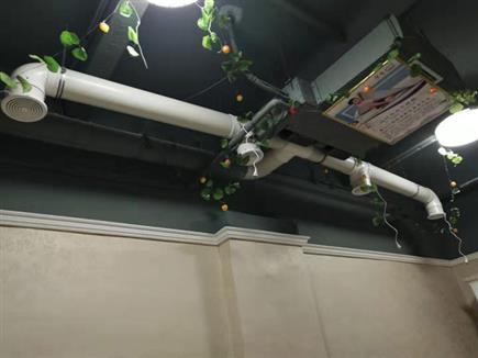 嵩山路艾灸館通風排煙